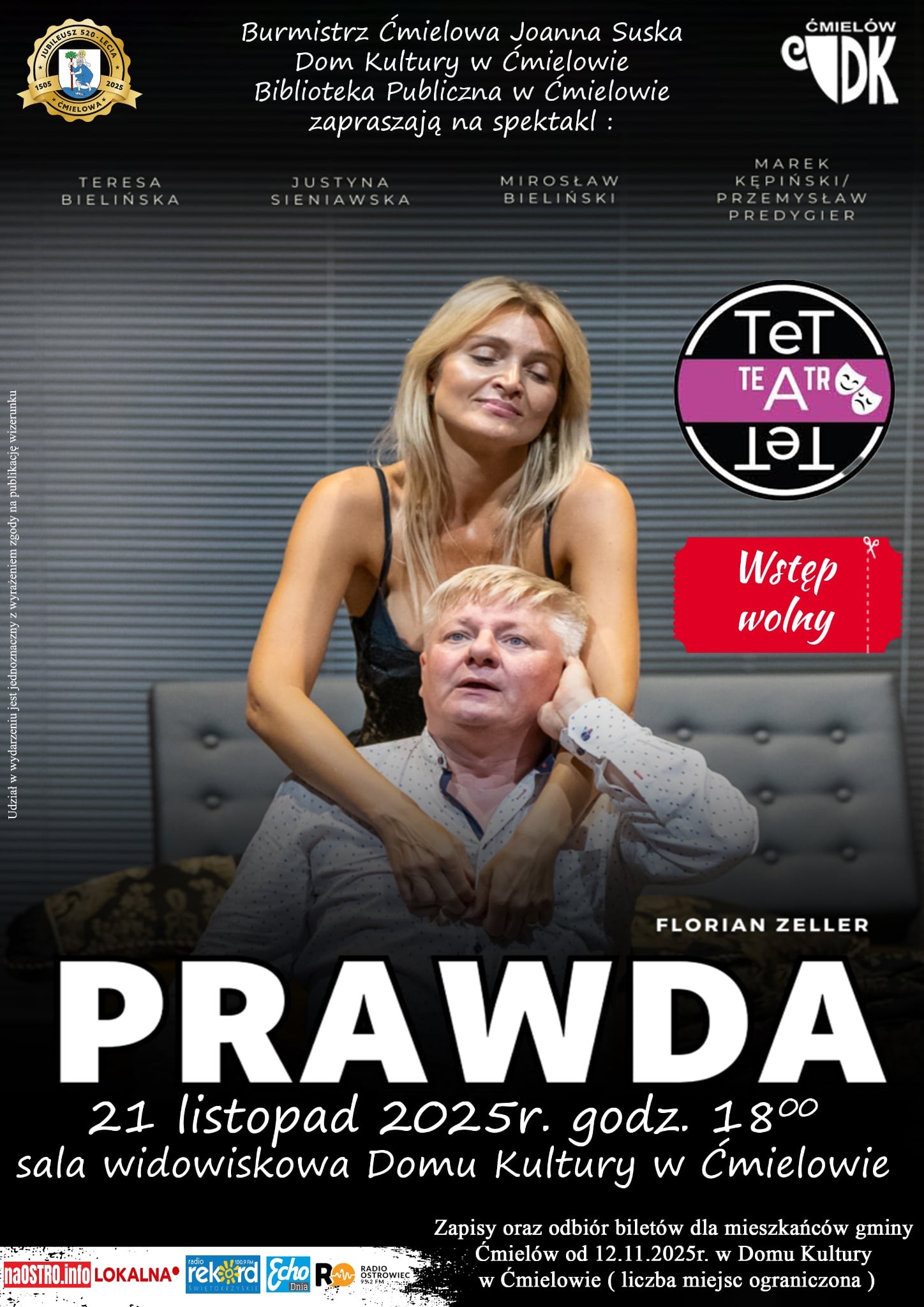 Spektakl ” Prawda ” w wykonaniu aktorów Teatru TeTaTeT