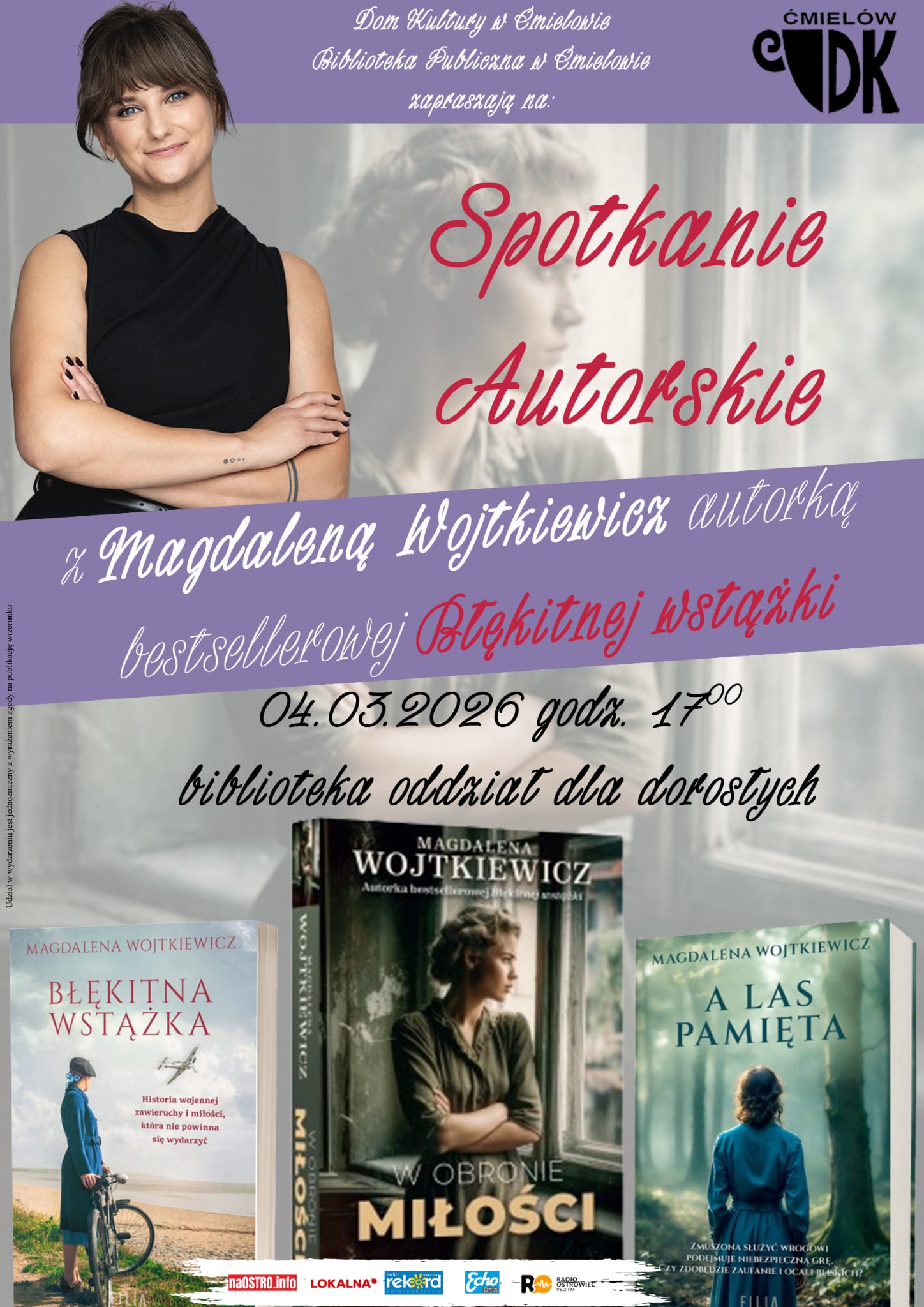 Spotkanie autorskie z Magdaleną Wojtkiewicz